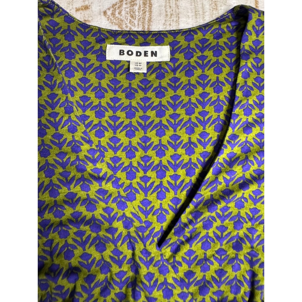 Women's BODEN Floral Amelie Long Sleeve Midi Dress (US 4P / UK 8P) - Picture 7 of 8